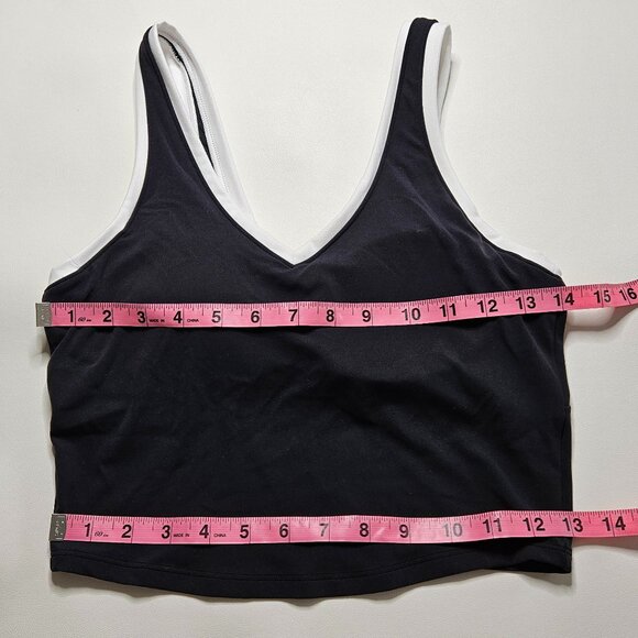 All In Motion™ Women's Everyday Soft Light Support V-Neck Cropped Sports Bra S - Picture 7 of 8